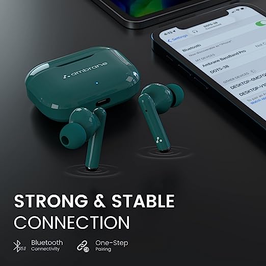 Ambrane Dots 38 Bluetooth Truly Wireless in Ear Earbuds with Mic (Green) Ambrane Dots 38 Bluetooth Truly Wireless in Ear Earbuds with Mic (Green)